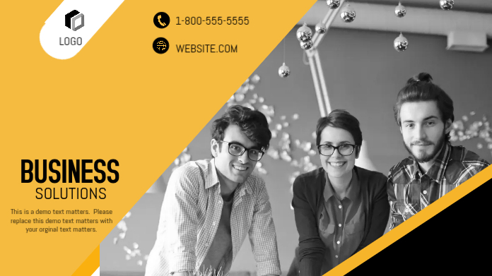 Business Solutions Publicación de Twitter template