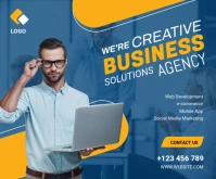 Business Solutions post Medium Rectangle template