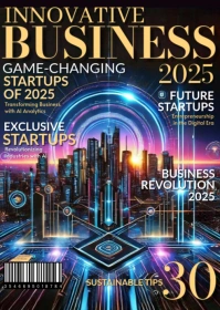 Business Startups Professional Magazine Cover A6 template