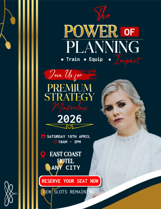 Business Strategy Masterclass Flyer Template | PosterMyWall