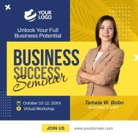 Business Success Seminar Social Media Templat Iphosti le-Instagram template