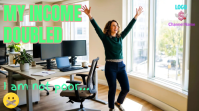Business Success YouTube Thumbnail | Office Celebration Thumbnail Template