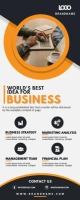 Business Summary Corporate Banner Stand template