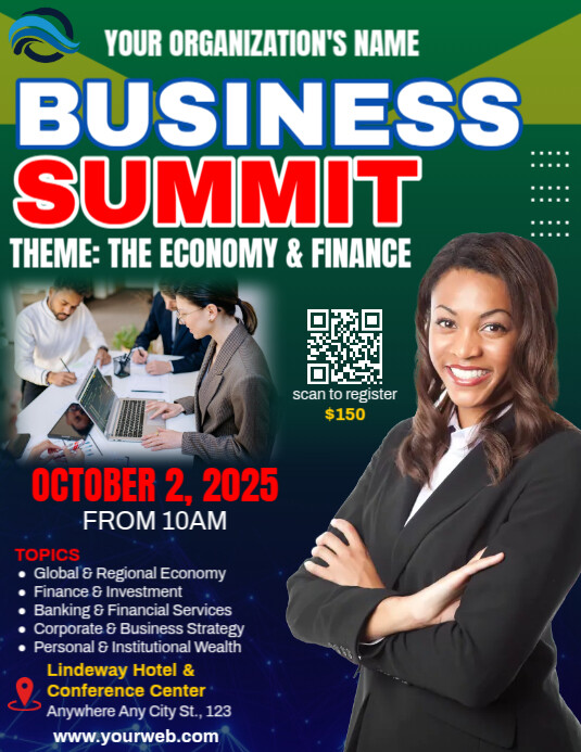 Business Summit Ad Flyer Template | PosterMyWall