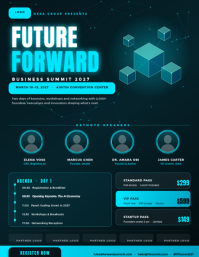 Czarny Business Summit Flyer Template