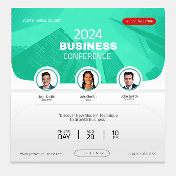 BUSINESS SUMMIT CONFERENCE FLYER TEMPLATE | PosterMyWall