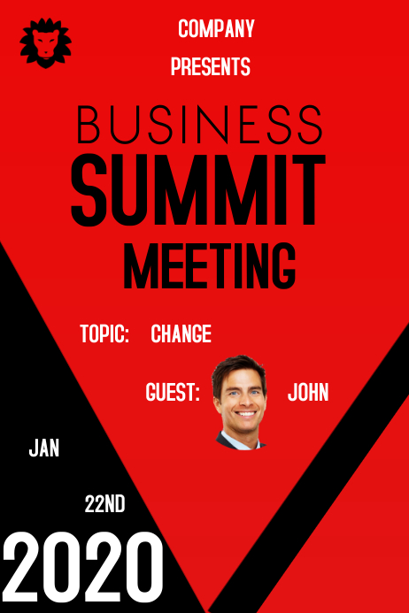 Summit Format Business Summit Template | PosterMyWall