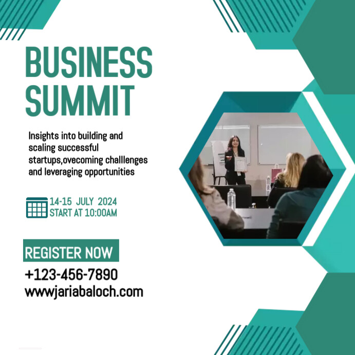 Summit Format Business summit Template | PosterMyWall