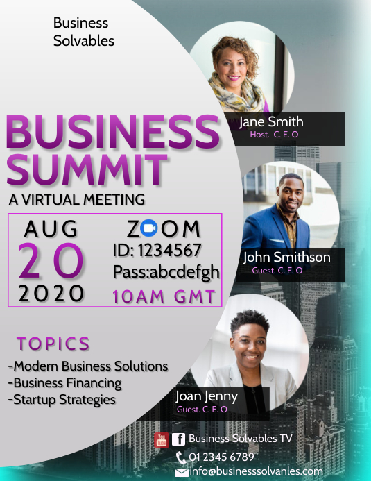Business Summit Flyer Template | PosterMyWall