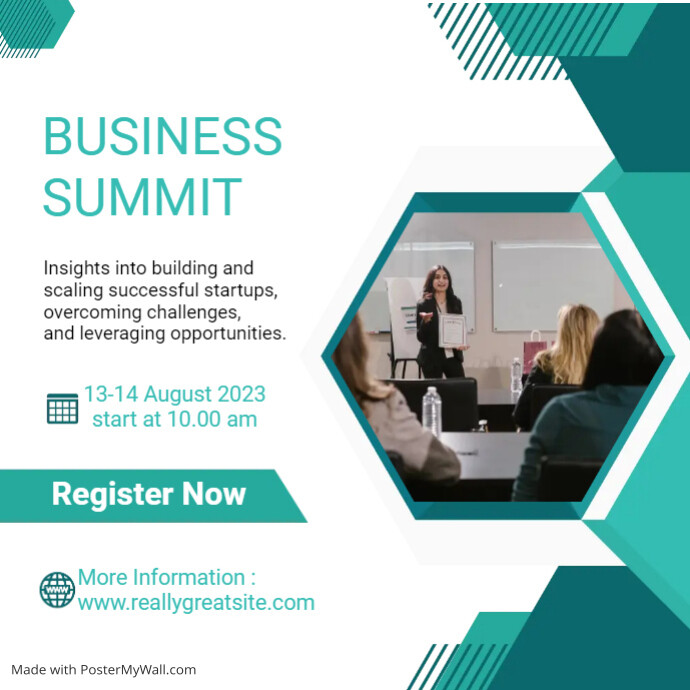 Plantilla de Business Summit Flyer Template | PosterMyWall