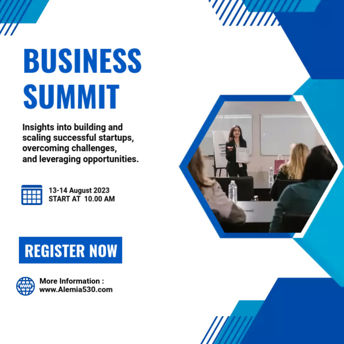 Summit Format Copy of Business Summit Template | PosterMyWall