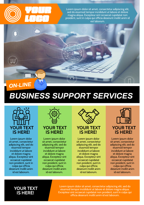 Copy of BUSINESS SUPPORT POSTER | PosterMyWall