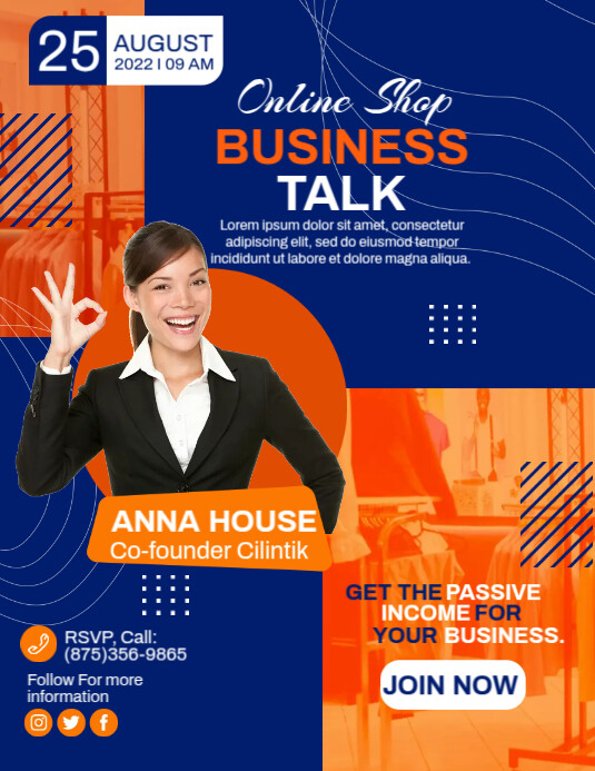 Business Talk Ads ใบปลิว (US Letter) template