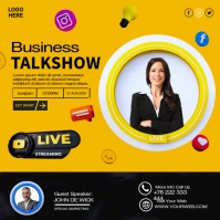 Business Talkshow Square (1:1) template