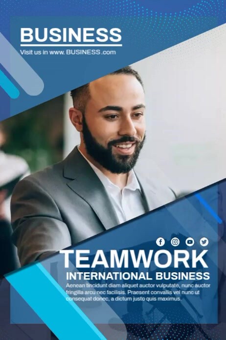 Teamwork Poster Template Business Teamwork Template | PosterMyWall