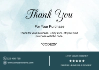 Business Thank You Card Postcard template