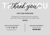 Business Thank you Card Template A2