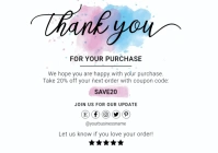 Business Thank you Card Template A2