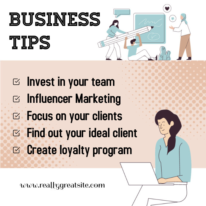 Business Tips Template | PosterMyWall