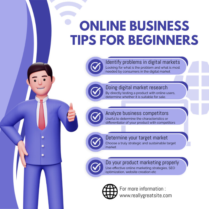 Business Tips Template | PosterMyWall