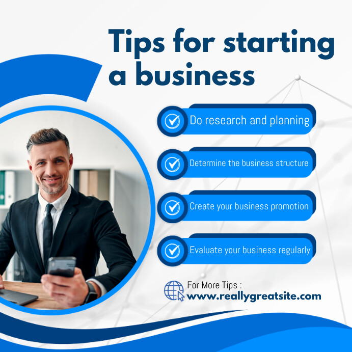 Business Tips Template | PosterMyWall