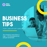 Azul Business Growth Tips Pos Instagram Template - Page 1