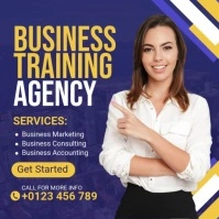 Business Training Agency Publicación de Instagram template