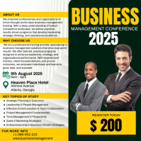 Business Training Conference Ad Flyer Instagram Post template