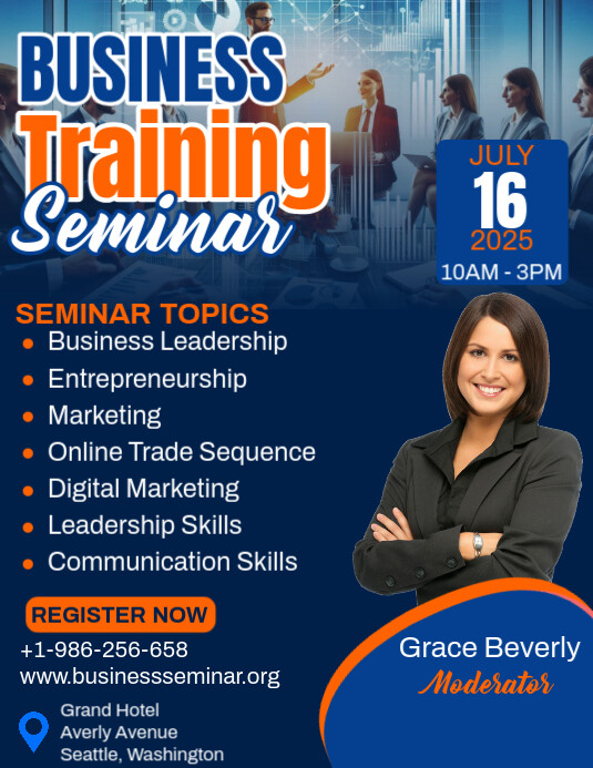Copy of Business Training Conference Ad Flyer | PosterMyWall
