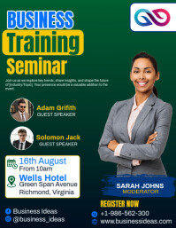 Business Training Seminar Ad Flyer (US Letter) template