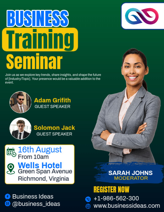 Business Training Seminar Ad Template | PosterMyWall