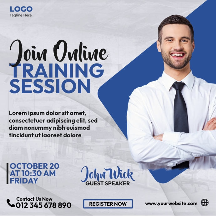 Business Training Session Template | PosterMyWall