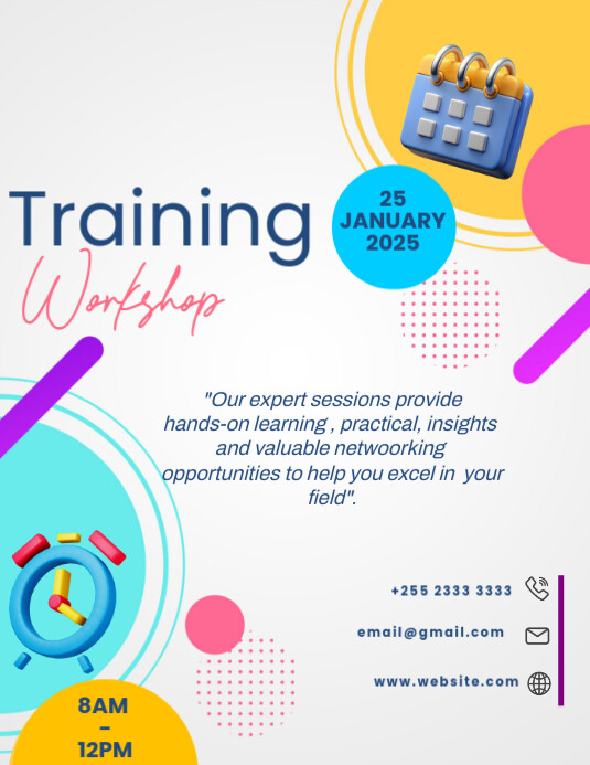 Business Training Workshop Flyer (us Letter) template