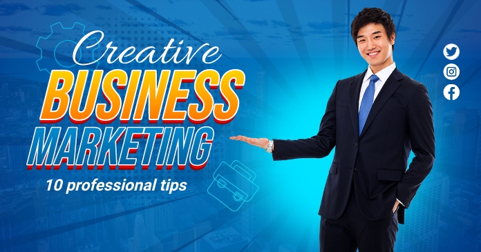 Business Training Youtube Thumbnail Facebook Gedeelde Prent template
