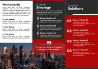Business Trifold A4 Brochure template