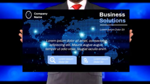 BUSINESS VIDEO AD Digitalt display (16:9) template