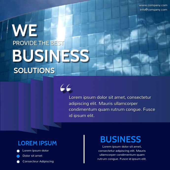 BUSINESS VIDEO AD Template PosterMyWall