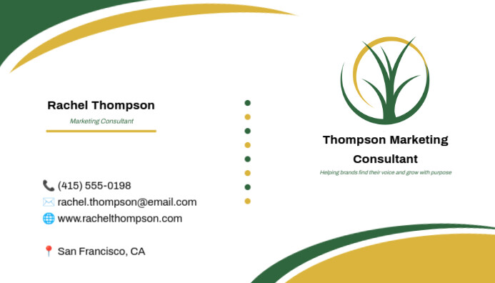 Business Visiting Card Editable Template 名片