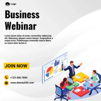 Business Webinar template | PosterMyWall