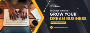 Business Webinar Facebook-coverfoto template