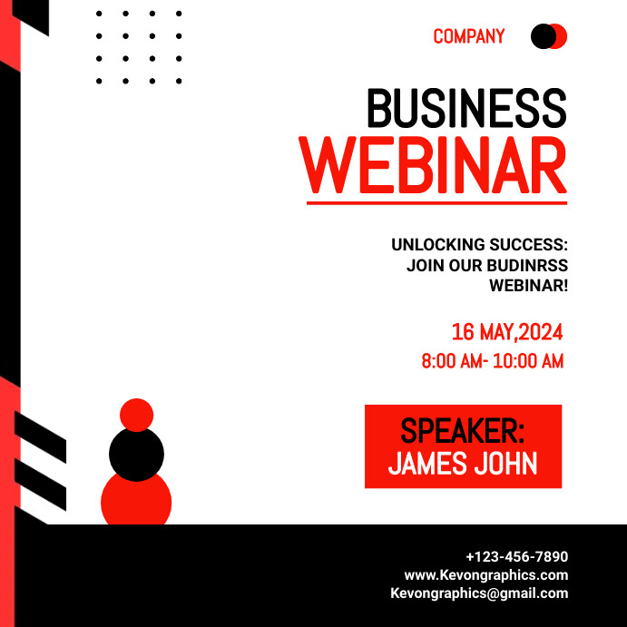 Business Webinar Template | PosterMyWall
