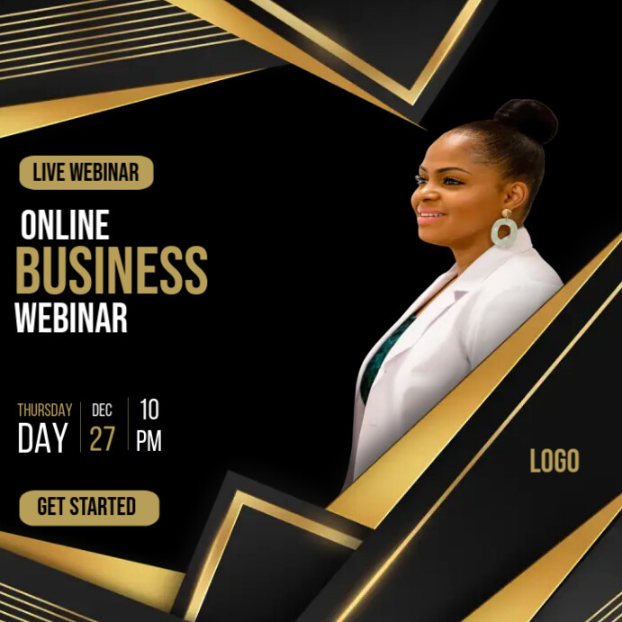 Business Webinar Template | PosterMyWall