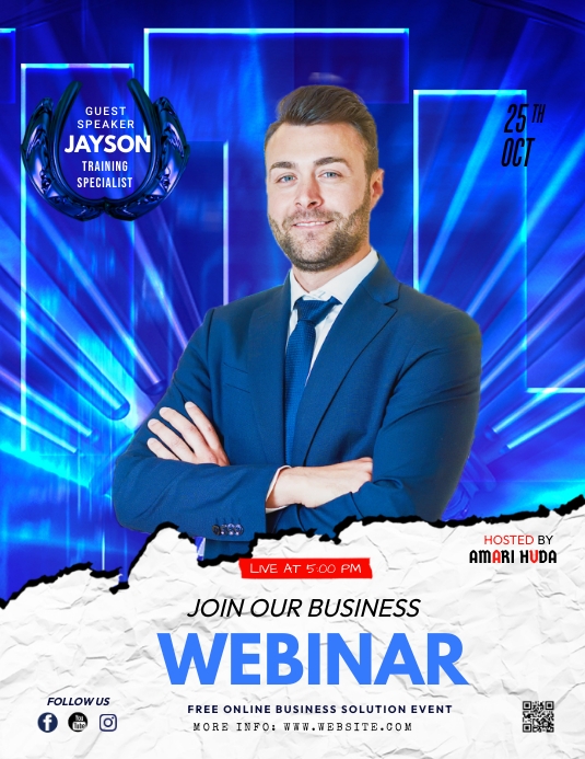 Business Webinar flyer Template | PosterMyWall