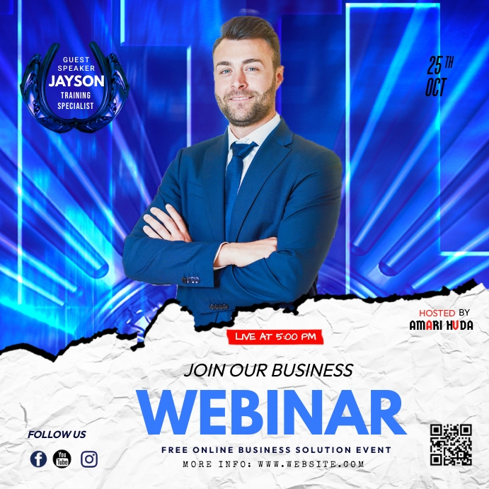 Copy of Business Webinar flyer | PosterMyWall