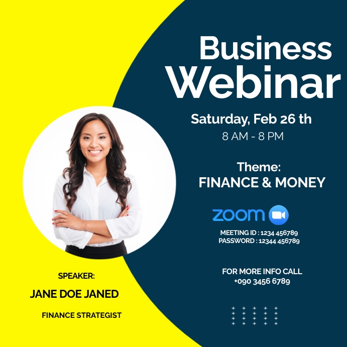 Copy of BUSINESS WEBINAR FLYER | PosterMyWall