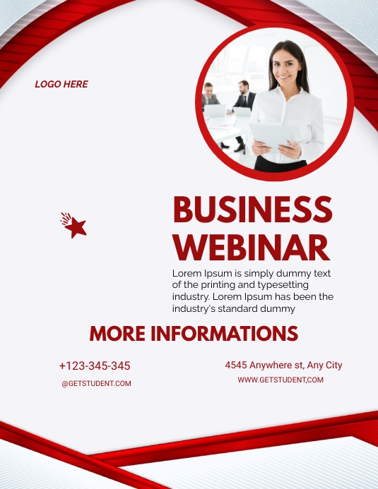 BUSINESS WEBINAR FLYER Template PosterMyWall BUSINESS WEBINAR FLYER Template PosterMyWall