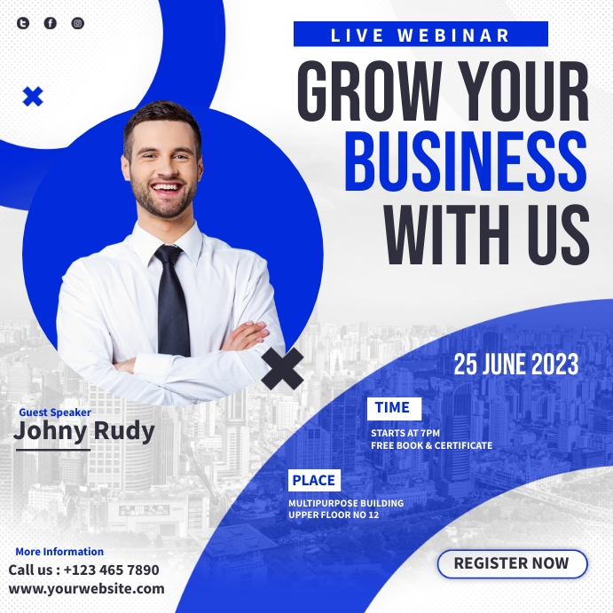 Business Webinar Flyer Template | PosterMyWall