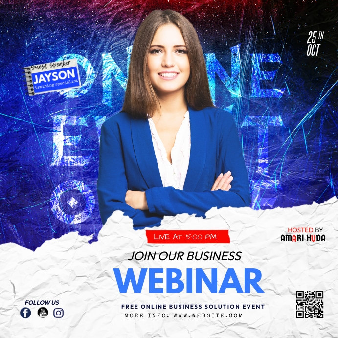 Copy of Business Webinar flyer | PosterMyWall