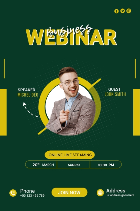Copy of Business Webinar Flyer | PosterMyWall