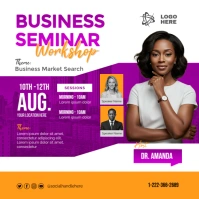 Business Webinar Flyer template | Business Seminar poster template Instagram-Beitrag